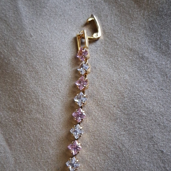 18KT MOISENITE GOLD FILLED. Tennis Bracelet - HYPOALERGENIC.RETAIL 299.00 - Picture 2 of 5